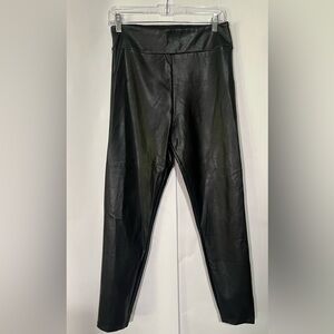 Abercrombie & Fitch Faux Leather Black Leggings Size L